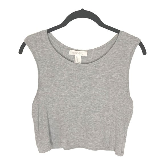 Forever 21 Tops - Forever 21 Ribbed Crop Tank Top Sleeveless